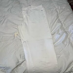 Just Black White Denim Pants